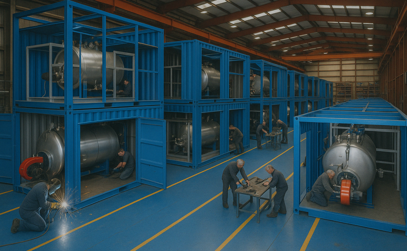 VKS Alquiler Calderas · Alquiler / Renting de Calderas Industriales en Container / Contenedor en Penedès i Garraf